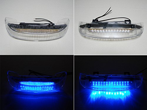 Amazon | テールランプ リアスポイラーランプ 青 LED スーパー
