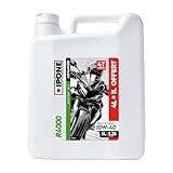 IPONE – Huile Moteur Moto 4 Temps 10W30 R4000 – Bidon 5 Litres - Semi-Synthétique+ - Gamme Advanced - Protection durable du moteur - Durée de vie de l'huile prolongée - Propreté du moteur garantie