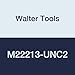 Walter Tools M22213-UNC2 Prototex HSS Machine Tap, VAP Finish, 2.8 mm Shank Diameter, 7 mm Cutting Length, 45 mm Overall Length, No. 2-56 Cutting Diameter