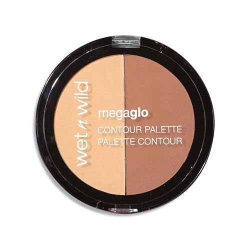 wet n wild – Palette de contouring Mega Glo Countoring – Duo de poudres - Teinte Dulce de leche - 100% Cruelty Free - Produit Vegan