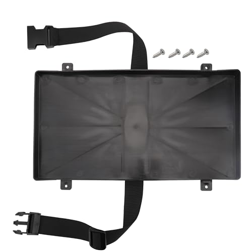 Group 27 Battery Tray with Strap Heavy Duty Battery Holder for Automotive Marine Boat and RV Batteries (27 Series)