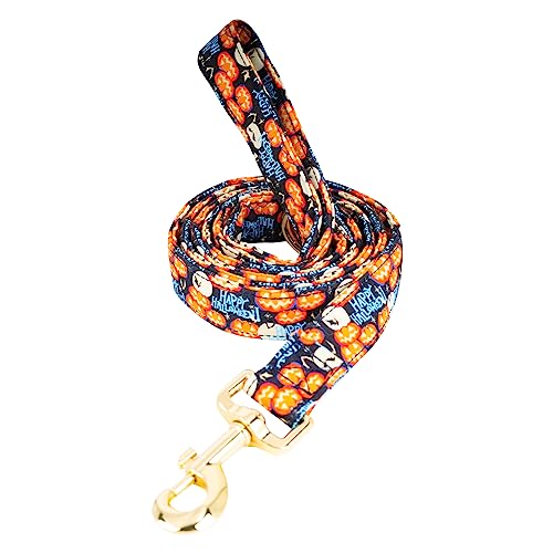 Image of Tunkoo Happy Halloween Dog Leash with Pumpkin - Durable, Stylish, and Available in Small, Medium, Large Daily Walking M