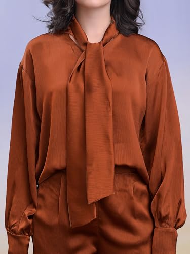 Image of PURVAJA Women's Midi Satin Co-Ords