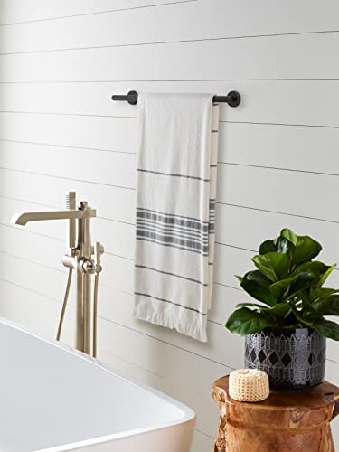 Image of Amerock Arrondi 18 inch Oil-Rubbed Bronze Towel Bar