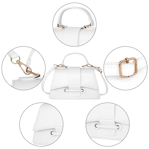 Image of Ayliss Micro Mini Crossbody Handbag Women's Purse Clutch Cute Mini Trendy Bag Top Handle PU Leather Shoulder Bag