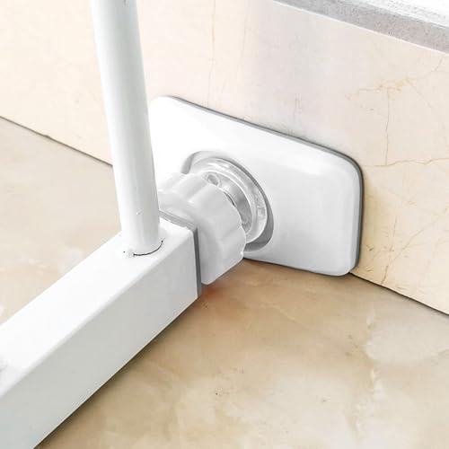 4 Druckschrauben für Treppenschutzgitter + 4 Sicherheits Wandschutz für Baby Treppengitter Türschutzgitter, Gewindespindelstangen Klemmschrauben ohne Bohren für Haustier Kindergitter Baby Gate