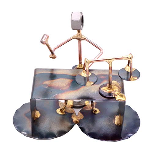 Judge Collectible Handmade Metal Art Figurine, Desk Accessories, Trophy, Boss Gift, Office Décor, Law Enforcement