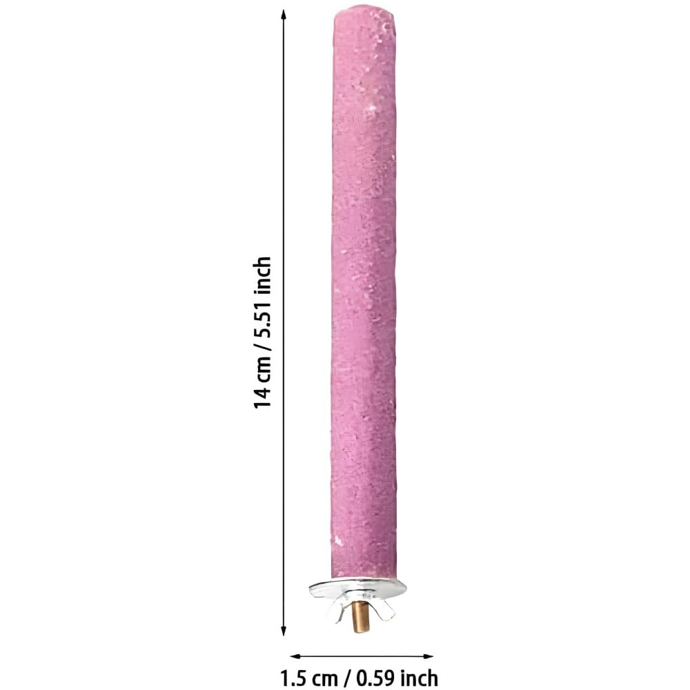 2Pcs Parrot Perch Stand, Natural Wood Bird Perch Stand Platform Paw Grinding Sticks, Cage Accessories Exercise Toys for Budgies Parakeets Cockatiels (Random Color) - image 8