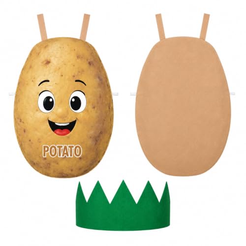 Image of Raj Costume Kids Fruit & Vegetable Fancy Dress Costume | Soft Felt Fruit and Vegetable Cutout Costume for Boys & Girls | School Annual Function