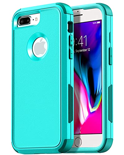 AICase Rugged Case for iPhone 8 plus/iphone 7 Plus,Heavy Duty 3-Layer Pocket-Friendly Durable Military Grade Protection Shockproof/Drop Proof Protective Cover for iPhone 7 Plus/8 Plus 5.5”_1 Black