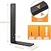 Heavy Duty Shelf Brackets 10 Inch, 6 Pack Floating Shelf Brackets, L Wall Shelf Bracket for DIY Decorative with Mounting Hardware