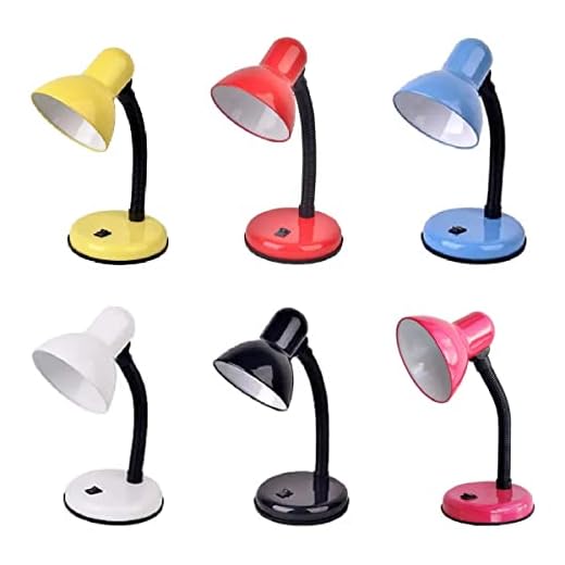 Luminária Mesa Abajur 35cm Articulada Flexível PT-06 Cor: Vermelho