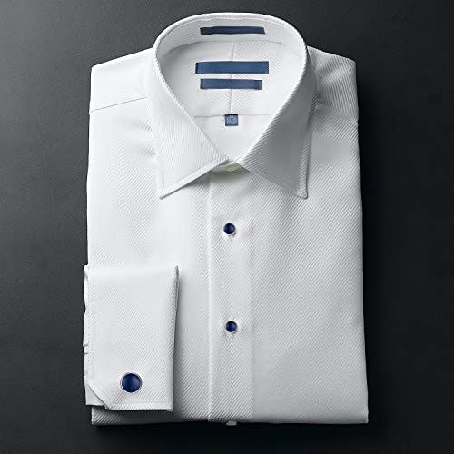 UJOY Cufflinks and Studs Set Blanks Round 4 Colors Shirt Tuxedo Buttons Packed in Cufflink Box for Men2