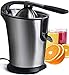 Produktbild Elektrische Zitruspresse Obstmaschinen  Edelstahl Elektrische Zitruspresse Maschine Obstpresse Orange Zitrone Limette Elektrische Zitruspresse Extraktor mit Anti-Tropf Zitruspresse 160 Watt Motor