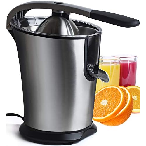 Electric Citrus Juicer Fruit Machines - Stainless Steal Electric Citrus Jucers Machine Fruit Squeezer Orange Lemon Lime Electric Citrus Juicers Extractor With Anti - Drip Citrus Press 300 Watt Motor