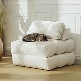 Design 2 en 1 peu encombrant : le canapé-lit pliable se transforme facilement d'un canapé confortable à une surface de couchage généreuse, parfait pour les petits appartements, les chambres d'amis ou comme solution flexible pour les visites d'une nuit. La construction pliable offre plus d'espace lorsque le canapé n'est pas utilisé.