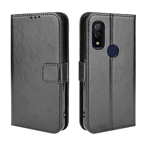 For Arrows We FCG01 F-51B 手帳型 ケース 手帳 カバー For Arrows We ケース 手帳型 カバー For Arrows We 手帳型 ケース カバー For F-51B ケース 手帳型 き マグネット式 ケース【Hcsxlcj】We (ブラック)