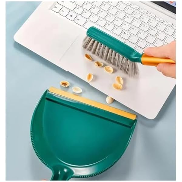 Совок и щетка для стола, набор Desk Dustpan Mini Pan and Brush Set Multicolor, 27x18 см