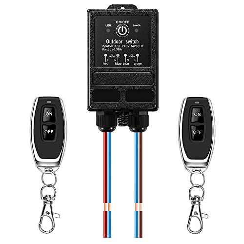 ZHOFONET IP65 Impermeabile commutateur a distance sans fil,AC 110V/220V/230V/240V RF commutateur à...