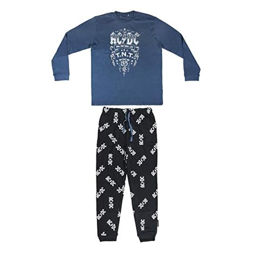 Cerdá - Long Pajamas Interlock Music ACDC