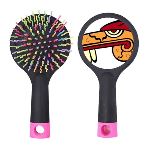 Brosse à cheveux démêlante motif indien pour les salons de coiffure