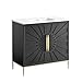 Modway White Black 36" Bathroom Vanity Cabinet Ceramic Sink Basin