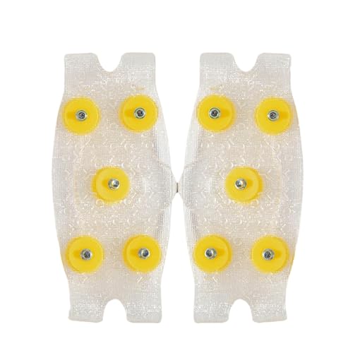 Puntas De Zapatos De Hielo - Puños De Nieve Para Botas | Par De Asas De TPE Para Piquetas De Nieve Y Hielo De Invierno | Asas antideslizantes Para Zapatos Y Botas | 5 Crampones De Acero
