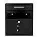 AdirOffice Wall Mount Mailbox - Mailbox with Lock and Keys- Durable Wall Mounted Locking Mailbox and Cash Drop Box for House, Apartments and Bussiness After Hours Deposits