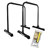 STEADY ディップススタンド 【 Designed in Japan 独自開発のTS System支柱 (特許庁実案登録) /耐荷重150kg / 高さ3段階/分割可能 】 ステディ ST126 プッシュアップバー (ブラック/プロテイン付き)