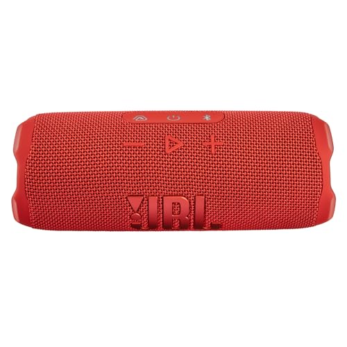 Image of JBL Flip 7 Portable Bluetooth Speaker (Red) | Bold Pro Sound with AI Sound Boost, 16-Hour Playtime, IP68 Waterproof & Dustproof, Auracast Multi-Speaker Pairing + Travel Case