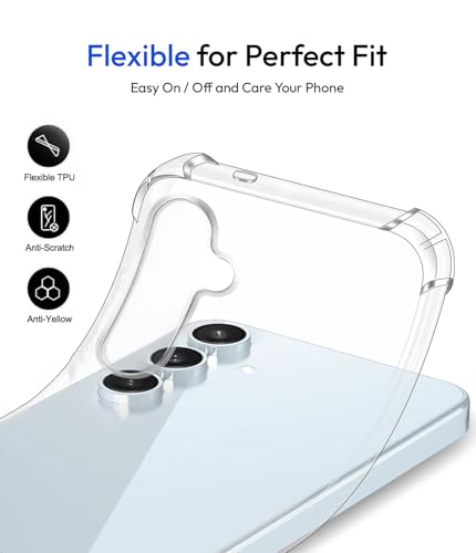 Image of KAPAVER Essential Back Cover Case Compatible with Galaxy S26 Plus - Clear (PC+TPU) (Galaxy S26 Plus - Clear)
