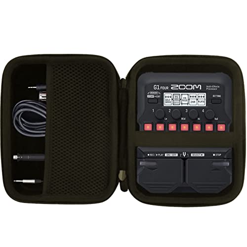 JINMEI Hard EVA Carrying Case Compatible with for Zoom G1/B1/A1 FOUR Bass Multi-Effects Processor...