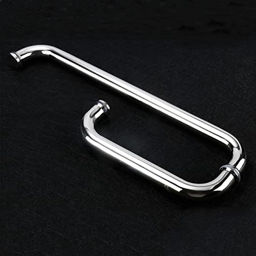 Sliding Barn Door Handle Knobs Stainless Steel Push Pull Bar Handles, Shower Door Pull for Frameless Shower Doors (Size : 225mm+425mm)