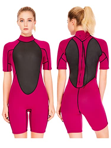 Flexel Wetsuit Women Shorty 2Mm, Wet Suits For Women Shorty Wetsuits In Cold Water Weather, Diving Suit For Womens Neoprene For Surf Swim Snorkeling Canoeing Scuba Kayaking #TOP20