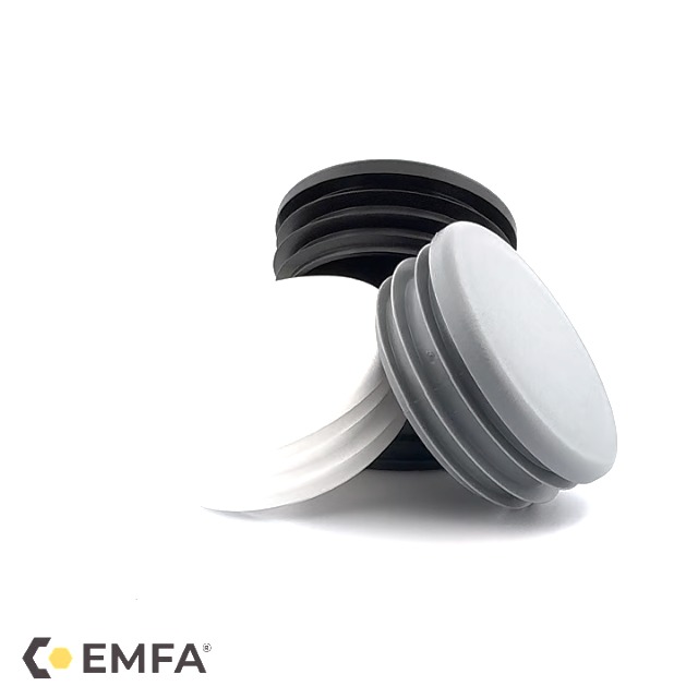 Embout Pour Tube Rond Diamètre 19 Mm - Finition Noire, Marque CIVIC Industrie, Neuf !