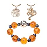 SALESONE Dragon Ball Z 2 Necklace and 1 Bracelet Set