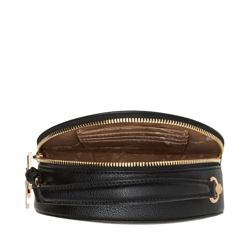 Anne Klein Womens Cork Circle Bag with Convertible Strap, Black4