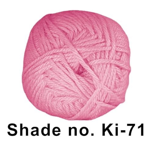 Image of VCR Neon Pink Yarn, 100 Grams Hank, 190 Meters Length, Acrylic Ball for Crochet and Knitting, Soft Crosia Threads, Pack of 1 Yarn, Suitable for DIY Crafts