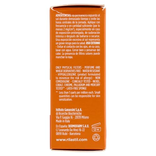 Rilastil - Sun System Base Compacta SPF 50+, Fotomaquillaje con Filtros Físicos, Corrige Imperfecciones y Unifica, Tono Bronze - 10 g - imagen 5