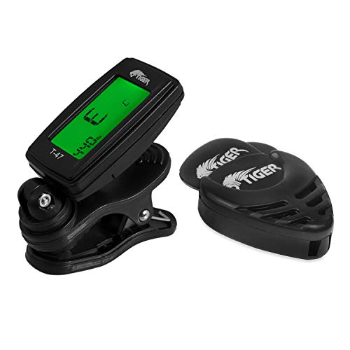 Tiger Accordeur Chromatique, Médiator et 12 Médiators – Pack d’Accessoires pour Guitare Acoustique et Électrique - Les Beatles, Paul McCartney, John Lennon, RIngo Starr, George Harrison Tiger Accordeur Chromatique, Médiator et 12 Médiators - Pack d'Accessoires pour Guitare Acoustique et Électrique