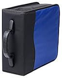 Deluxe 320 Disc CD/DVD Media Case - Blue - with New and Improved Inserts, double the thickness and all tabs pulled