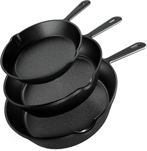 Utopia Kitchen 3-Piece Cast Iron Set