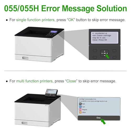 Image of 055H 055 Toner Cartridge Replacement with Chip for Canon