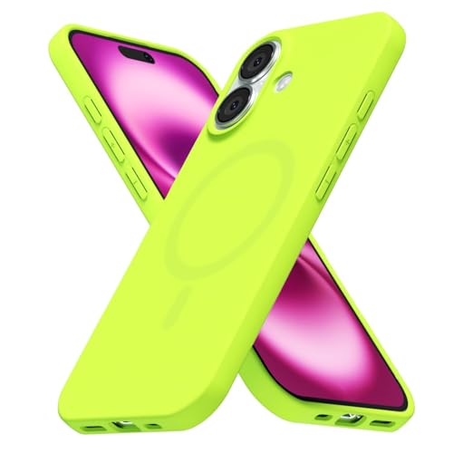LoeoeL iPhone 16 Plus�p �P�[�X �V���R�� �}�O�Z�[�t Magsafe�Ή� �E���g���X���� ���^ ���C�X�}�z�P�[�X �����p ���̎q�p �\�t�g���o�[�W�F�� �}�b�g TPU ���n �~�j�}���X�g�J�o�[�A�l�I���O���[��