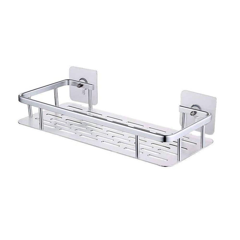 Shower Shelf Racks Bathroom Wall Mounted Shower Caddy Shelf Organizer Rack Aluminum Kitchen Rack Storage Organizer No Drilling