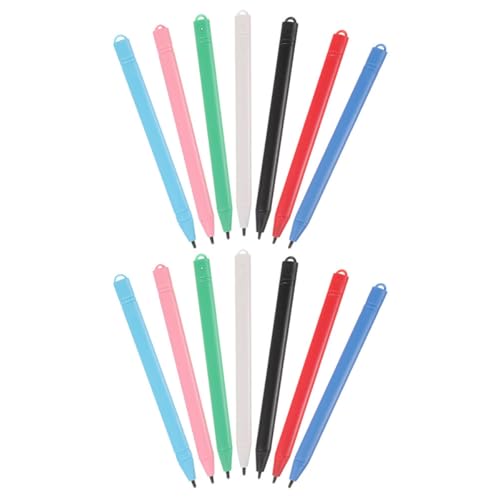Lápiz óptico para tableta LCD de 14 uds, lápices de plástico para dibujar y escribir en pantalla