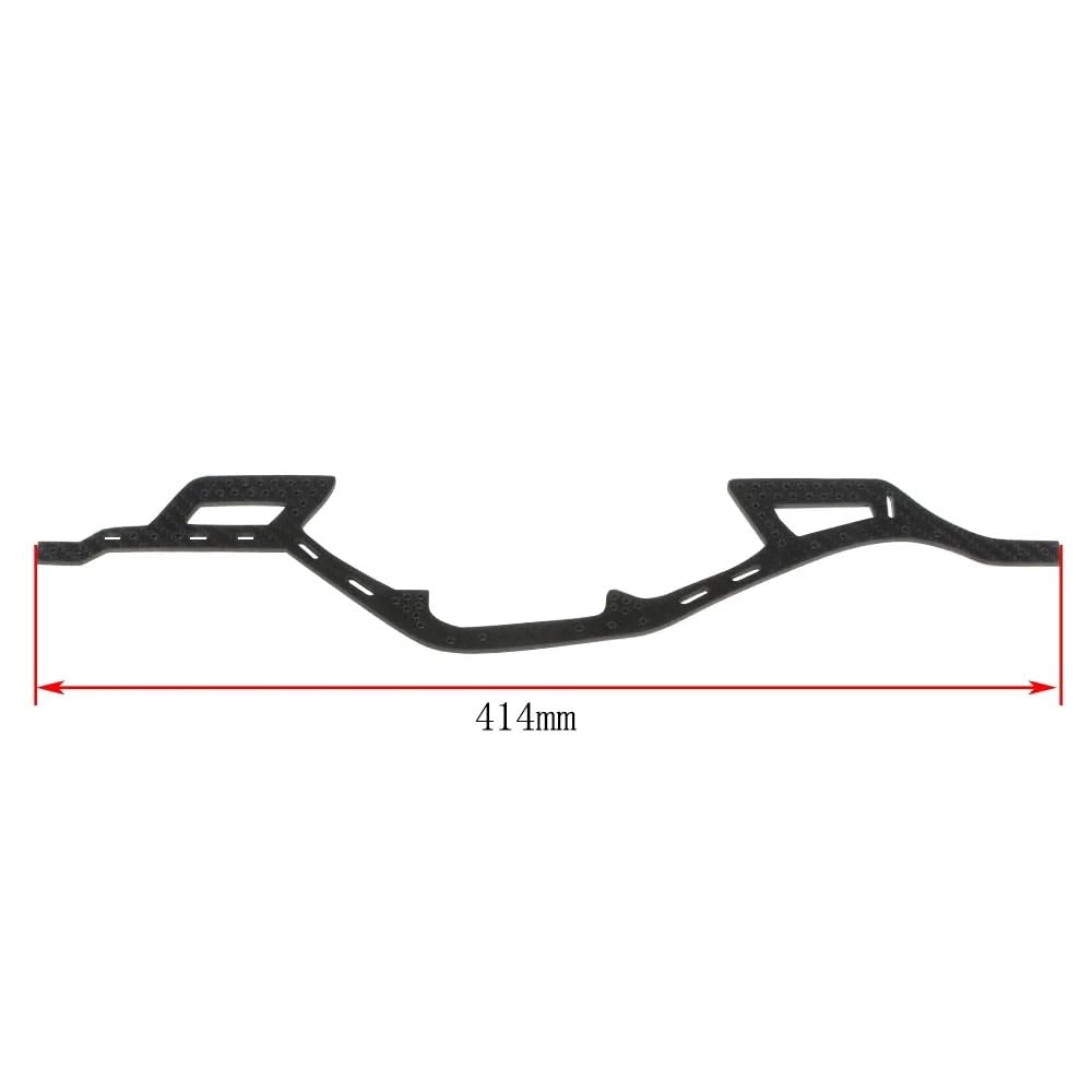 Per Axial Per SCX10 II Per Element Per Enduro 1/10 Rc Performance Crawler Auto Telaio In Fibra Di Carbonio Per LCG Rail Trail Truck Parti FAI DA TE RC Componenti