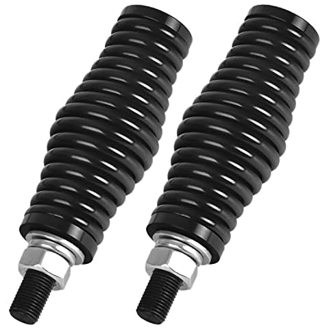 Omotor 2pc Heavy-Duty Barrel Spring Mounting Base LED Whip Light Spring Black [M12 Mounting Hardware] CB Antenna Spring Mount for UTV ATV RZR SXS Truck Car Off Road Can Am Cover