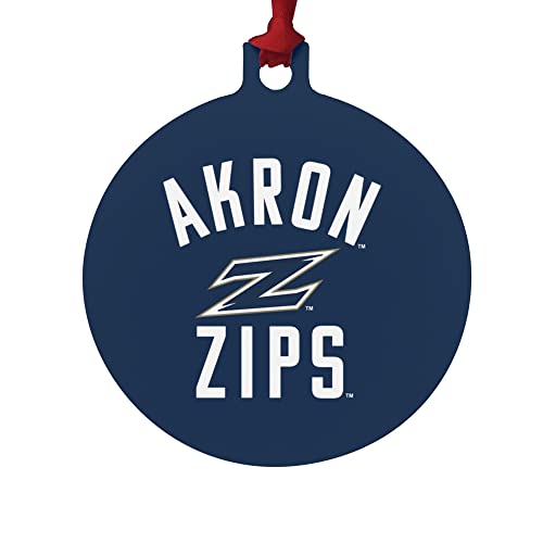 GRAPHICS & MORE University of Akron Zips Logo Aluminum Holiday Christmas Tree Ornament - 3.0" (7.6 cm) x 3.37" (8.6 cm)