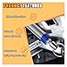 2PCS Car Trunk Lid Spring, Adjustable Metal Automatic Trunk Spring Lifting Device Tool Stainless Steel, Lifter Replacement Accessory Open Tool for Remote-Controlled Auto Lid